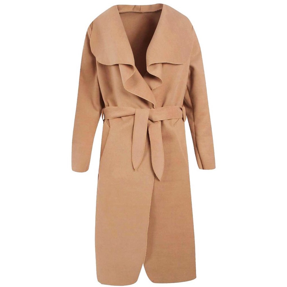Belted Shawl Collar Coat